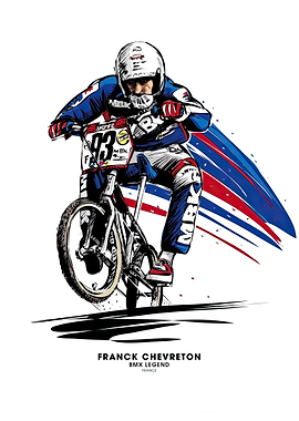 Franck Chevretton BMX Legend Illustration