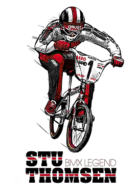 Stu Thomsen BMX Legend Illustration