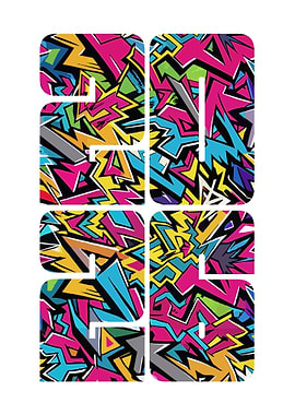 Colorful 2024 Graffiti Art