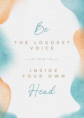 Inspirational Quote Art with Watercolor Accents