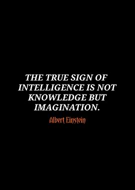 Einstein Quote: Imagination over Knowledge