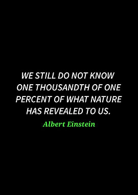 Albert Einstein Nature Quote