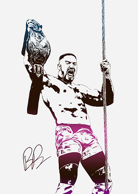 Bron Breakker WWE Champion Art