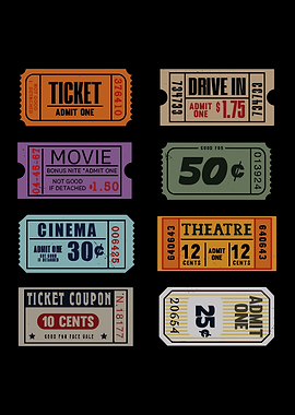 Vintage Movie and Theatre Tickets