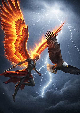 Winged Warrior Eagle Storm
