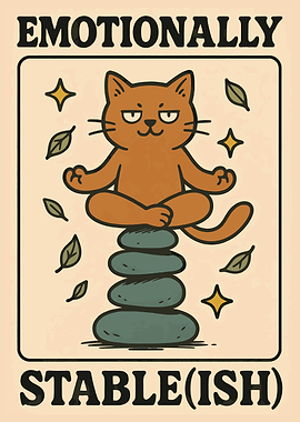 Emotionally Stable(ish) Cartoon Cat Meditation