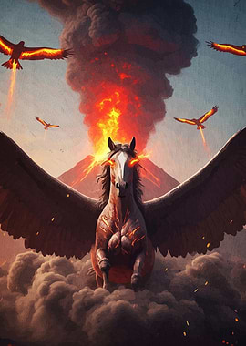 Fiery Pegasus Volcanic Eruption