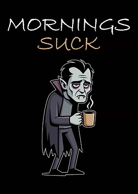 Mornings Suck Vampire Coffee