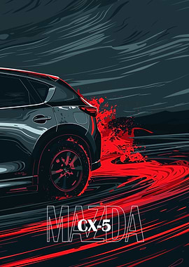 Mazda CX-5 Car Illustration