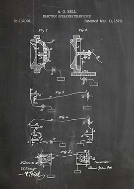Alexander Graham Bell Telephone Patent