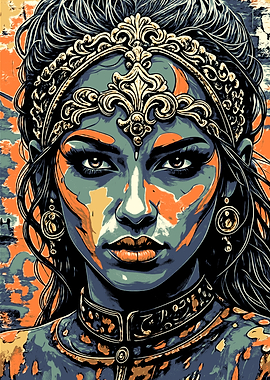 Ornate Woman Portrait