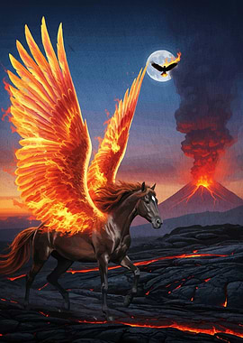 Fiery Pegasus Volcanic Landscape