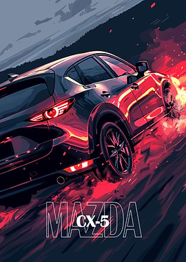 Mazda CX-5 Car Illustration