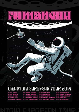 Fu Manchu Gigantoid European Tour Poster