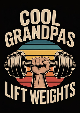 Cool Grandpas Lift Weights