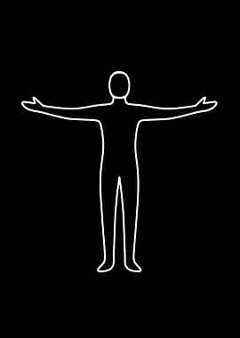 Freedom — Minimal Line Art Figure