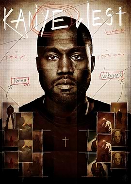 Kanye West Portrait Collage