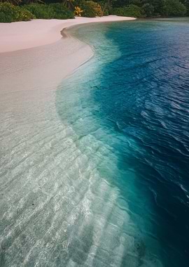 Tropical Beach and Ocean View