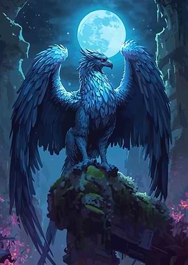 Blue Griffin Moonlight