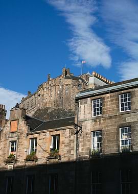 Edinburgh Castle and Old Town Buildings