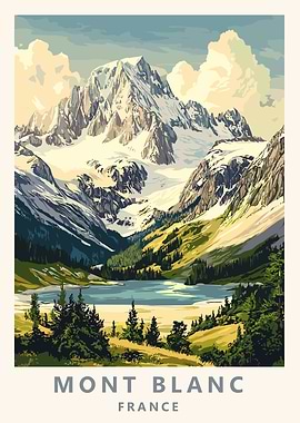 Mont Blanc, France Landscape
