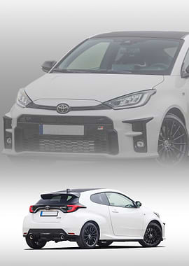 White Toyota GR Yaris