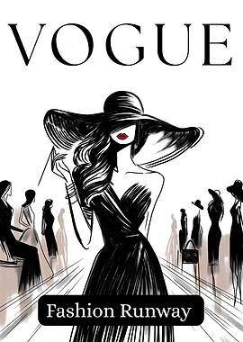 Vogue Fashion Runway Illustration
