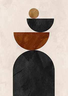 Abstract Geometric Shapes Art Print