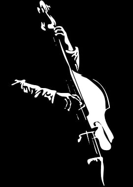 Cello Player Silhouette