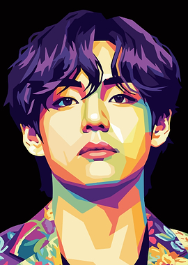V Pop Art Portrait