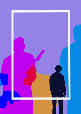 Abstract Music Band Illustration