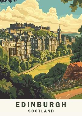 Edinburgh Scotland Cityscape