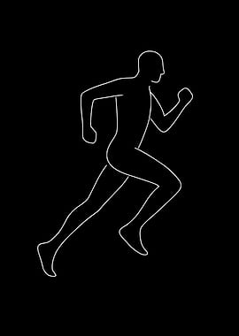 Runner — Minimal Line Art Motion