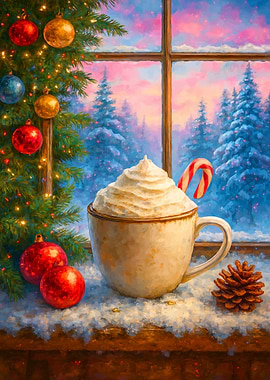 Cozy Christmas Cocoa by the Window