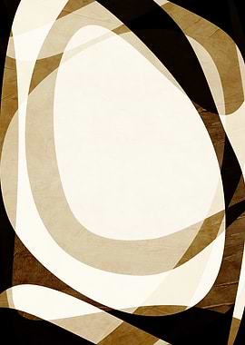 Abstract Curves in Sepia Tones
