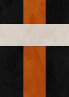 Abstract Color Block Cross