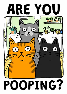 Are You Pooping? Cat