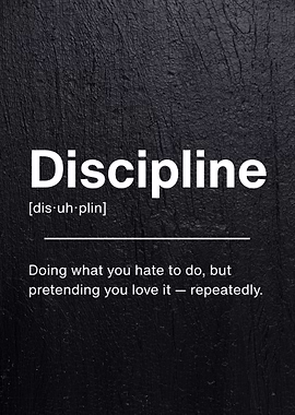 Discipline Funny Definition