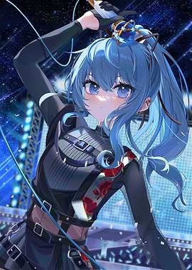 Anime Idol Singer on Stage