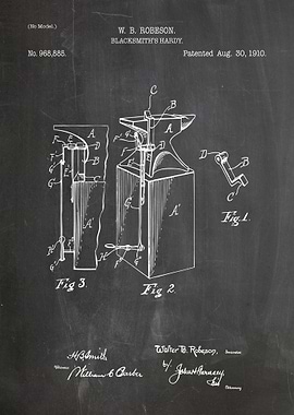 Blacksmith's Hardy Patent Drawing