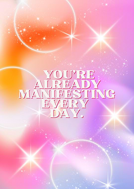 Manifestation Affirmation with Stars and Spheres