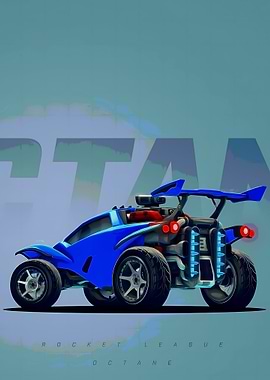 Rocket League Octane Car Illustration
