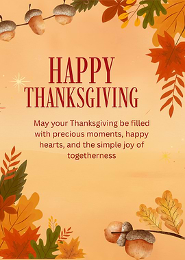 Thanksgiving Moments Happy Hearts and Togetherness Wall Art