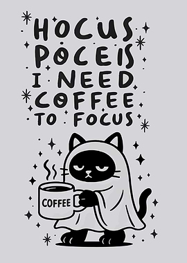Hocus Pocus Coffee Cat