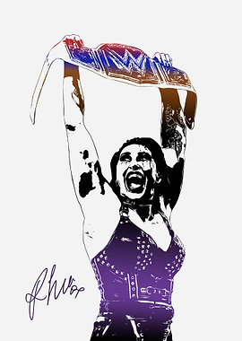 Rhea Ripley WWE Champion Art