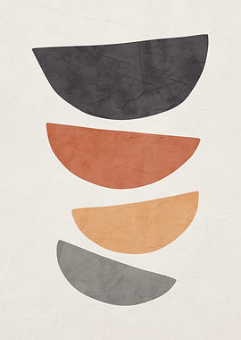 Abstract Geometric Shapes Art Print