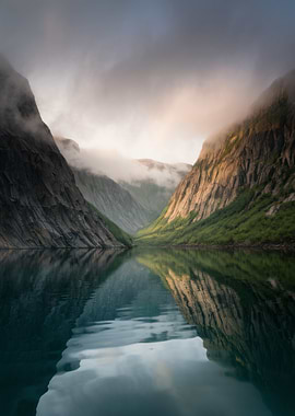 Norwegian Fjord Reflection