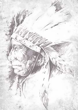 Native American Chief Portrait