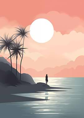 Boho Silhouette at Sunset