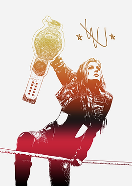 Becky Lynch with Belt